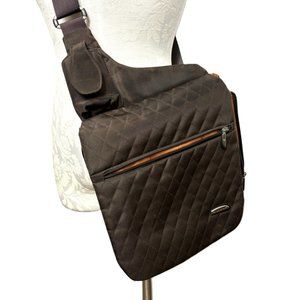 TRAVELON Bag Crossbody Sling Messenger Travel Multi Pocket Purse